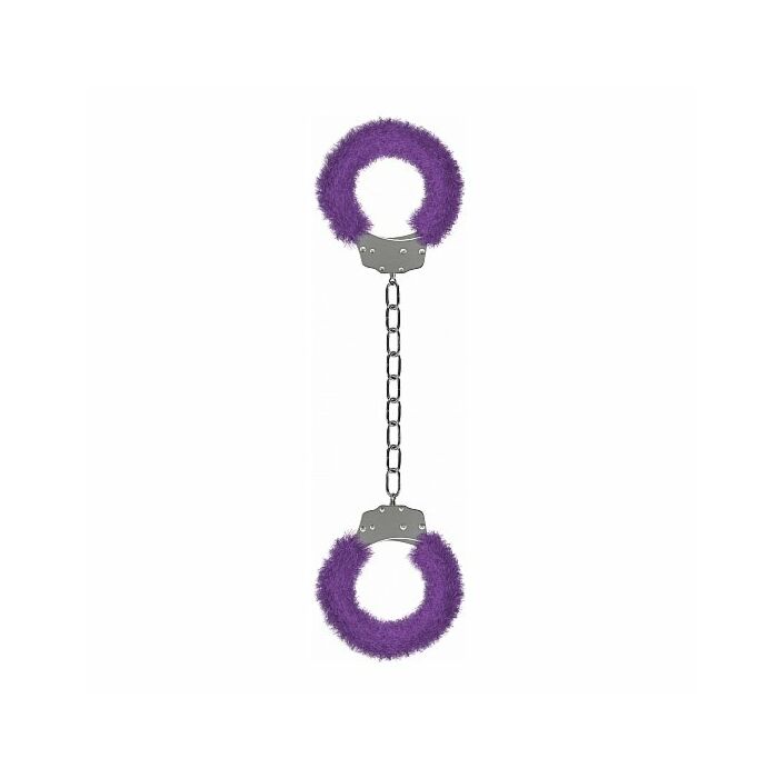 Ouch pleasure esposas para tobillos con felpa lila