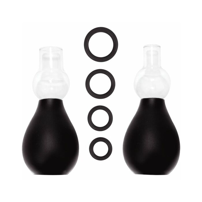 Ouch set erector pezones negro