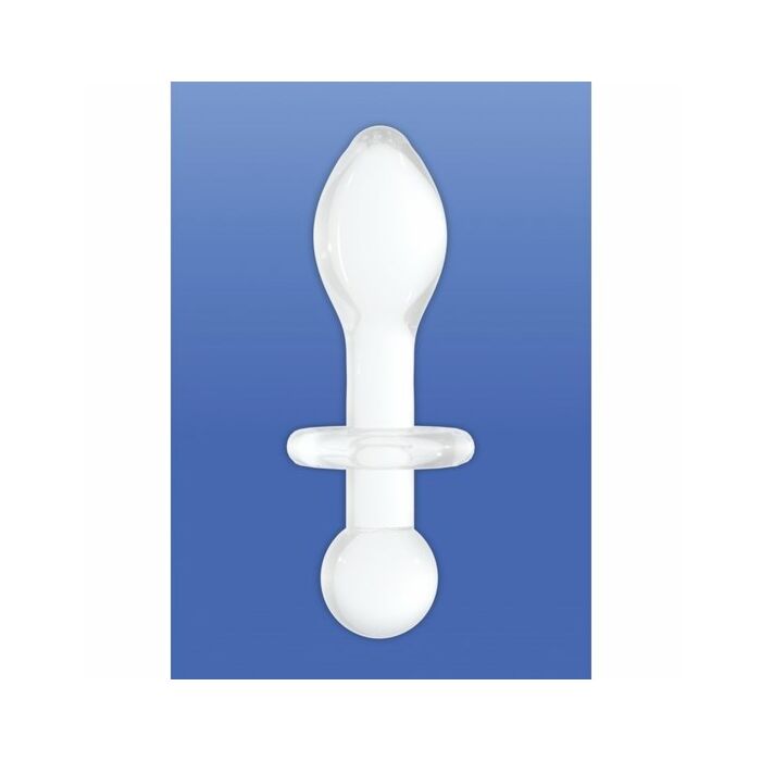 Rocker  plug de cristal - blanco