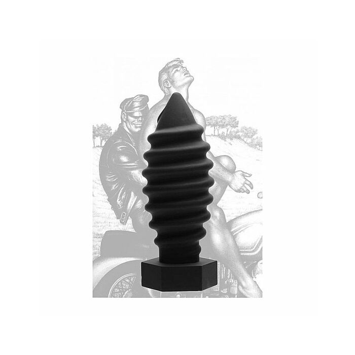 Plug anal silicona tornillo - negro