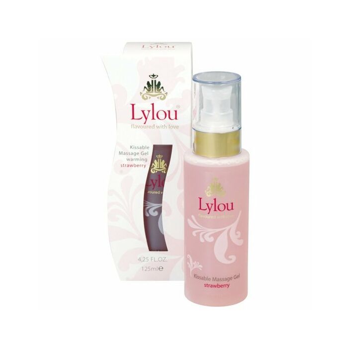 Lylou kissable gel de masaje efecto calor fresa