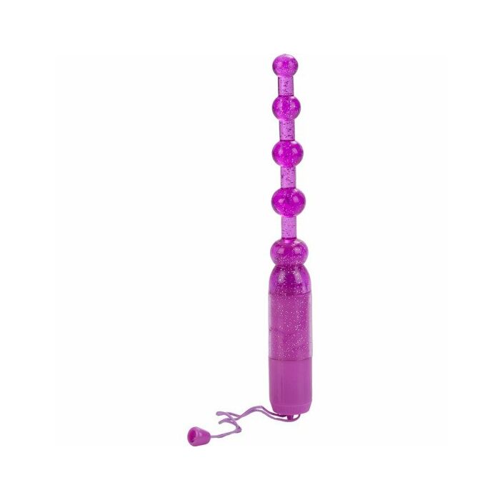 Vibrador anal pleasure beads morado