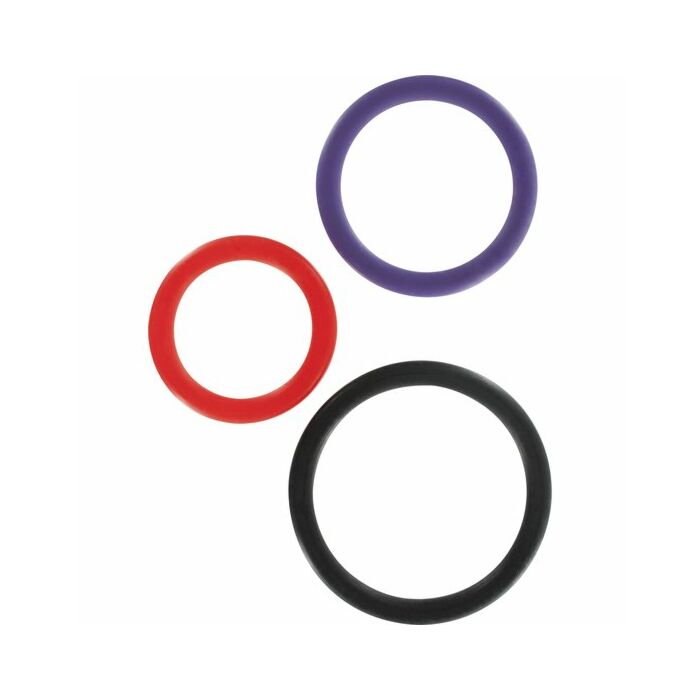 Triple anillos multicolor