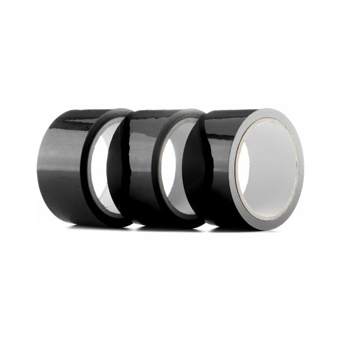 Pack de 3, cinta para bondage negro