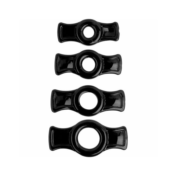 Titanmen kit de anillos para el pene negro