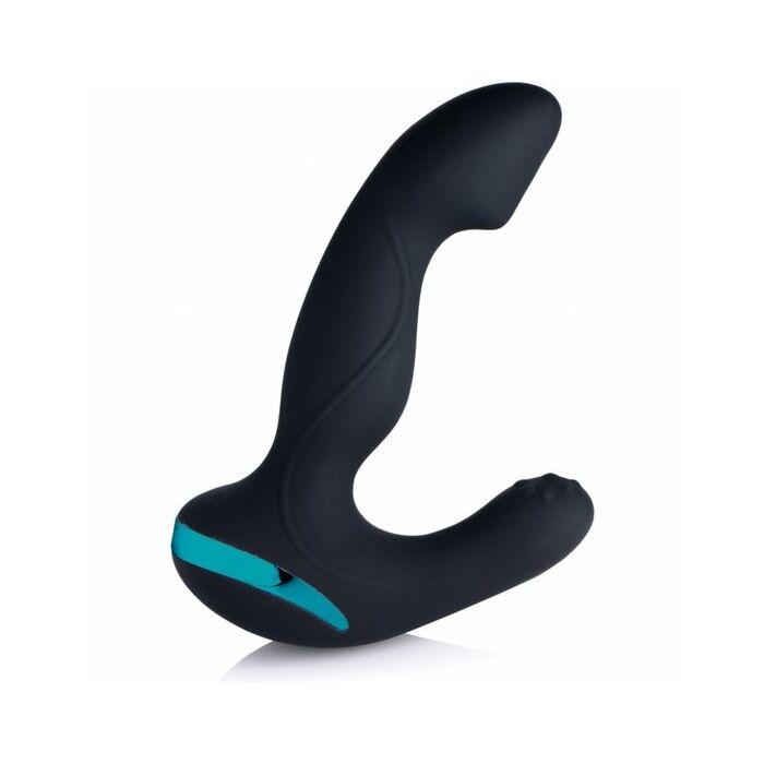 Mega maverick 10x estimulador de prostata vibratorio rotativo - negro