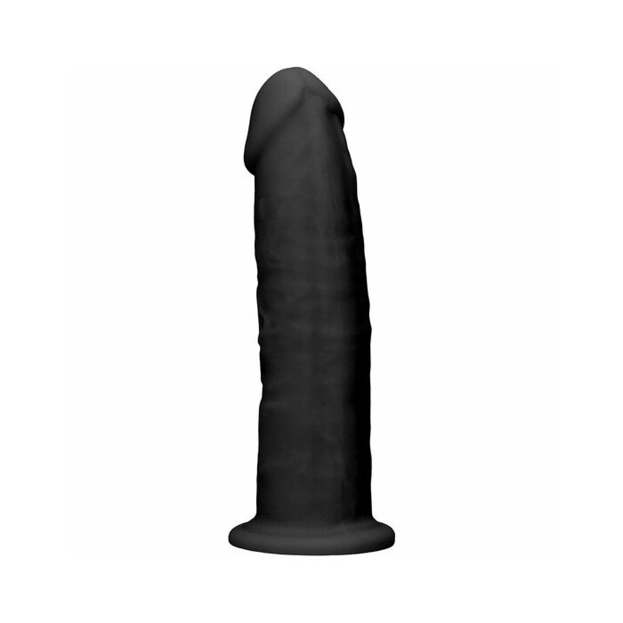 Dildo de silicona sin testículos 15,3cm - negro