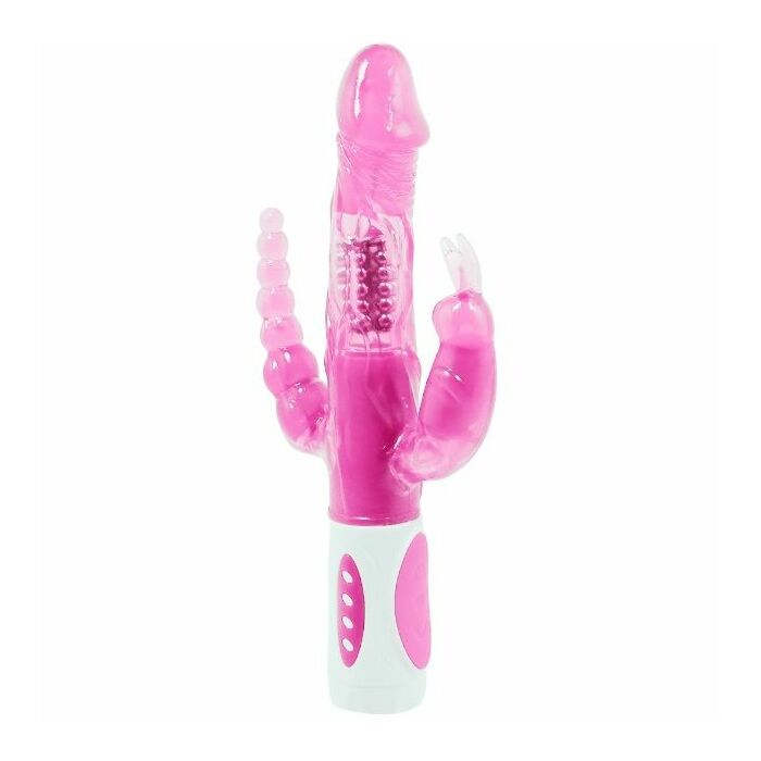 Vibrador Tri-Bunny Giratorio