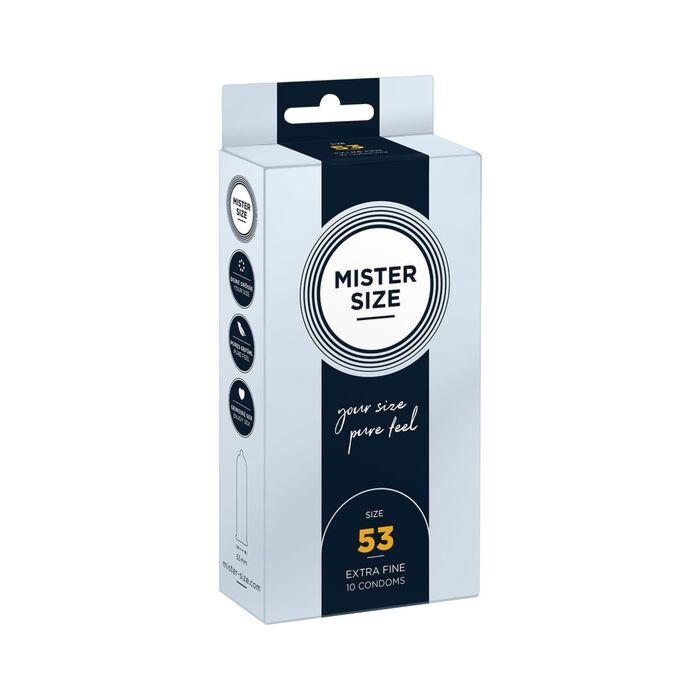 Mister size 53mm - pack de 10 preservativos