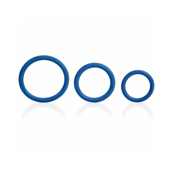 Anillo Triple Azul Olas de Placer