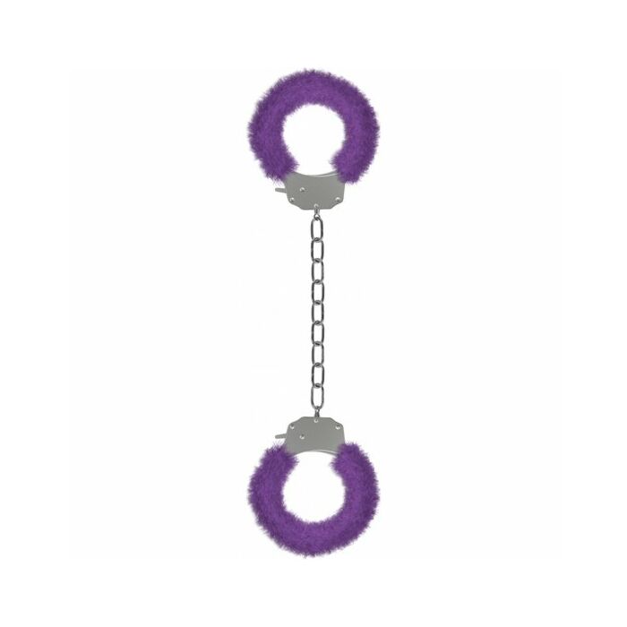 Ouch pleasure esposas para tobillos con felpa lila