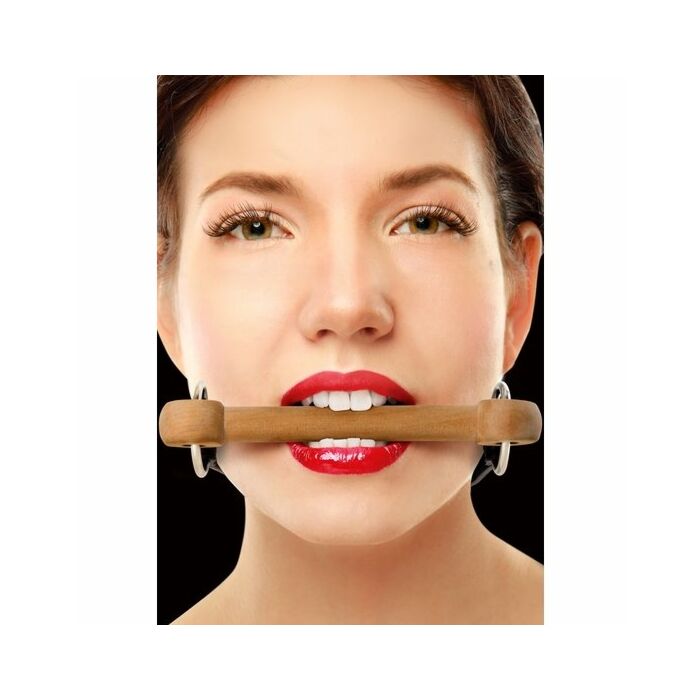 Ouch mordaza de madera negro