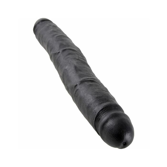 King cock dildo doble negro 30 cm