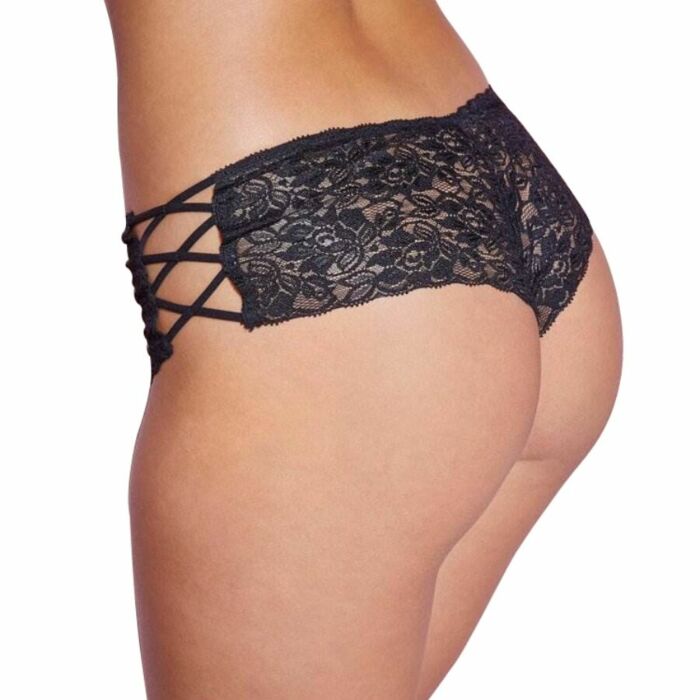 Queen lingerie panties entrelazado lateral s/m