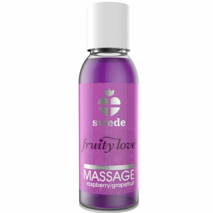Fruity love aceite masaje efector calor 50 ml frambuesa/pomelo swede