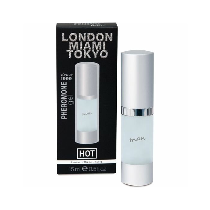 Gel con feromonas london miami tokyo hombre 15ml