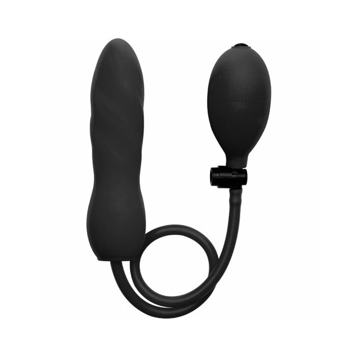 Ouch plug inflable silicona twist negro