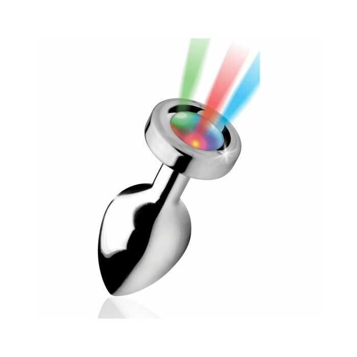 Light up - plug anal medio  - plateado