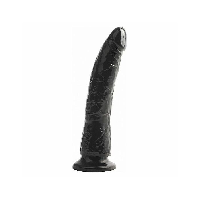 Basix pene de gelatina slim 19 cm negro