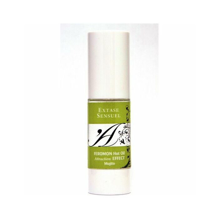 Extase sensuel aceite de masaje efecto calor con feromonas mojito