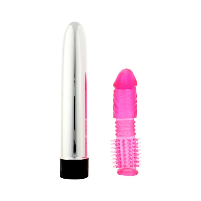 Kit vibrador con funda - rosa
