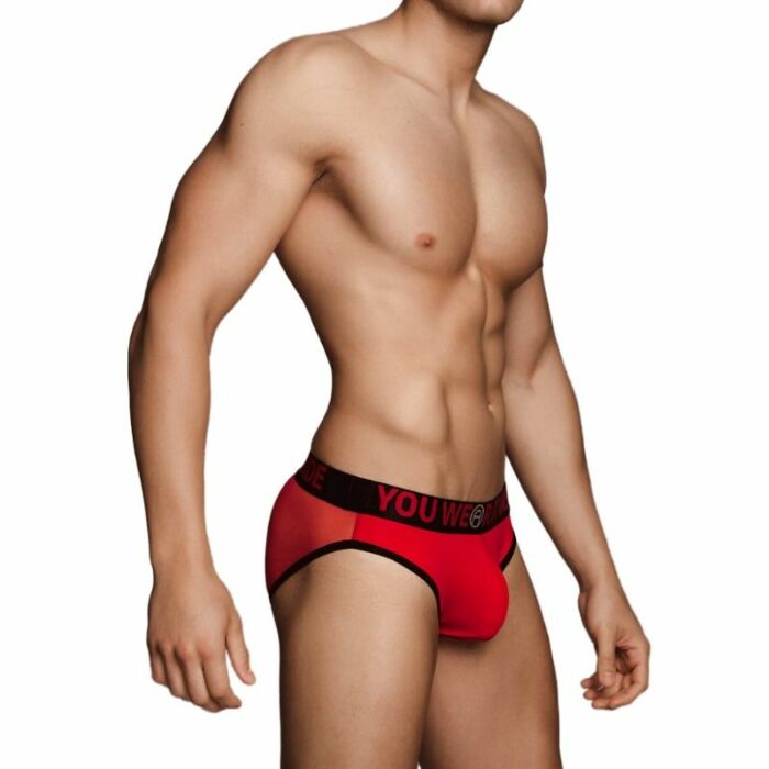 Macho - mx090 calzoncillo rojo talla s