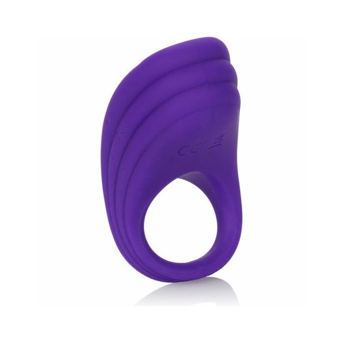 Anillo vibrador recargable de silicona morado