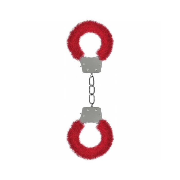 Ouch pleasure esposas con felpa rojo