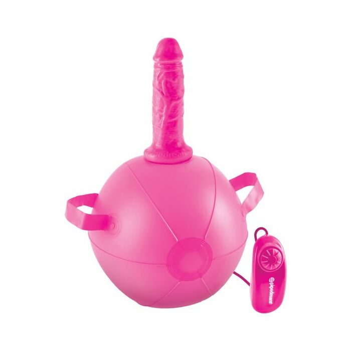Mini sex ball con dildo 15 cm rosa