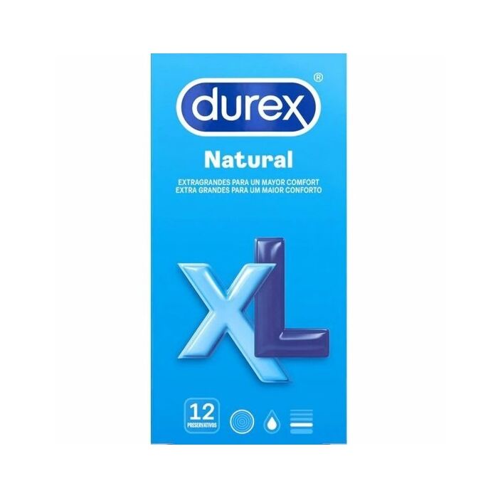 Durex natural xl 12 uds