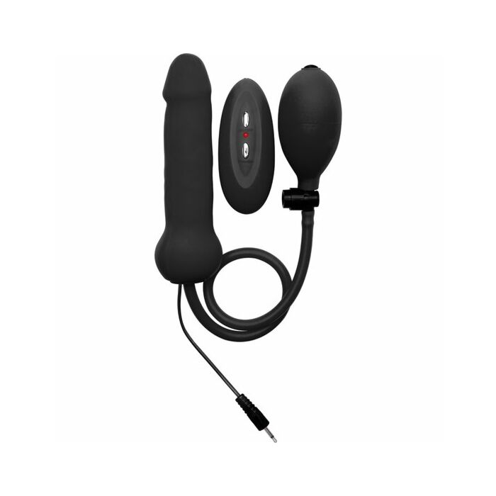 Ouch pene inflable vibrador silicona negro 146cm