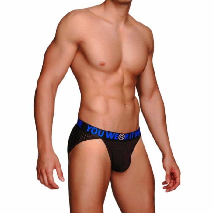 Macho - ms076 calzoncillo deportivo negro talla s