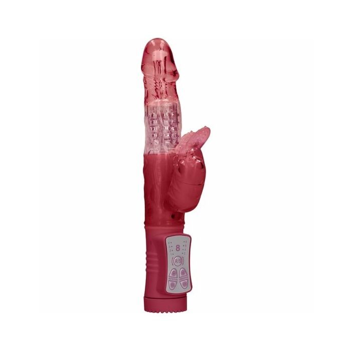 Vibrador rampante beetle con rotación - rojo