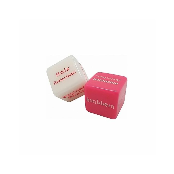 Erotic dice - alemán - blanco / rosa