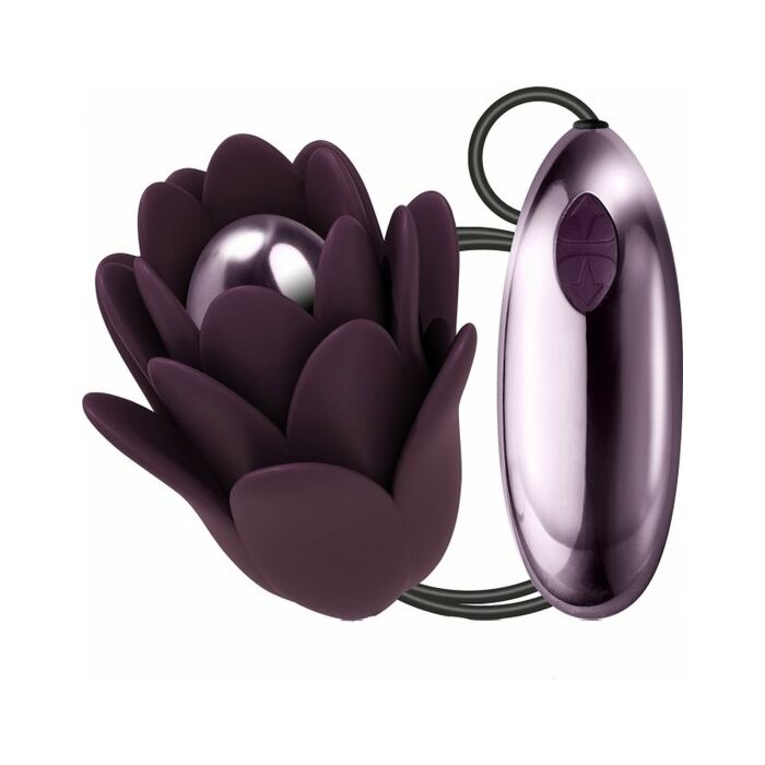 Zinnia vibrador con mando - morado