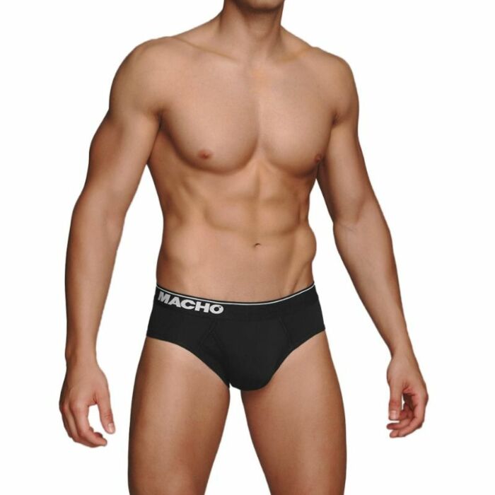 Macho - mc088 calzoncillo negro talla s