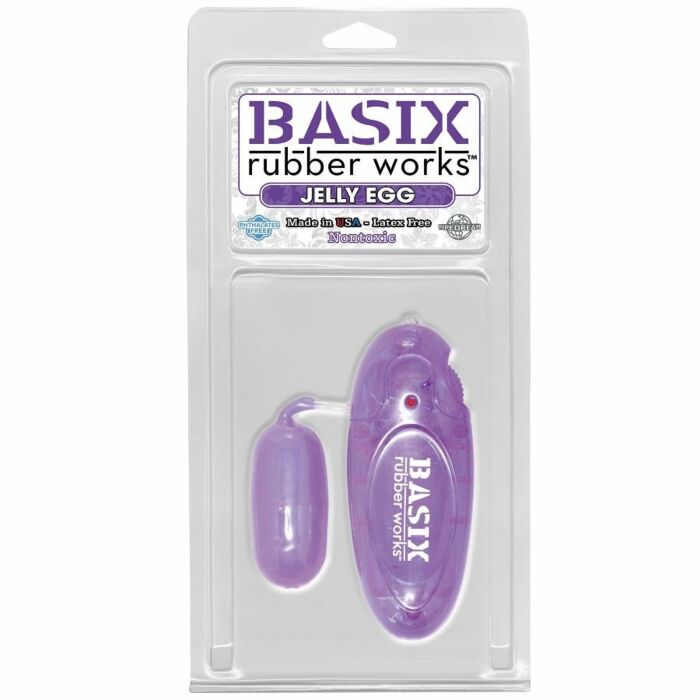 Basix huevo vibrador de gelatina lila