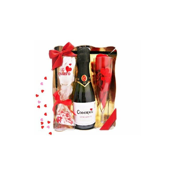 Kit erãtico inedit cava te quiero (confetti corazones)