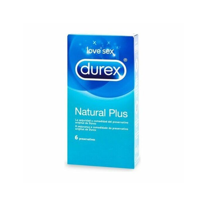 Durex natural plus 6 unidades