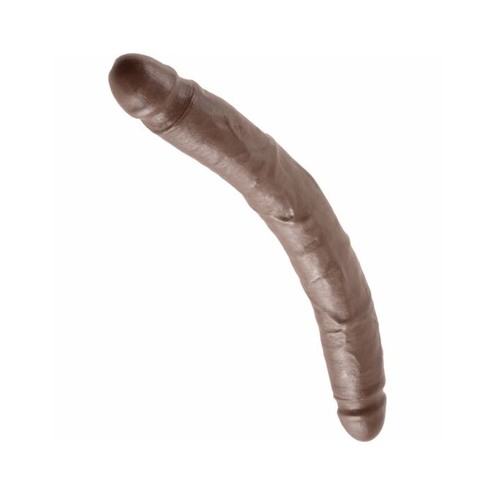 King cock dildo doble marron 30 cm