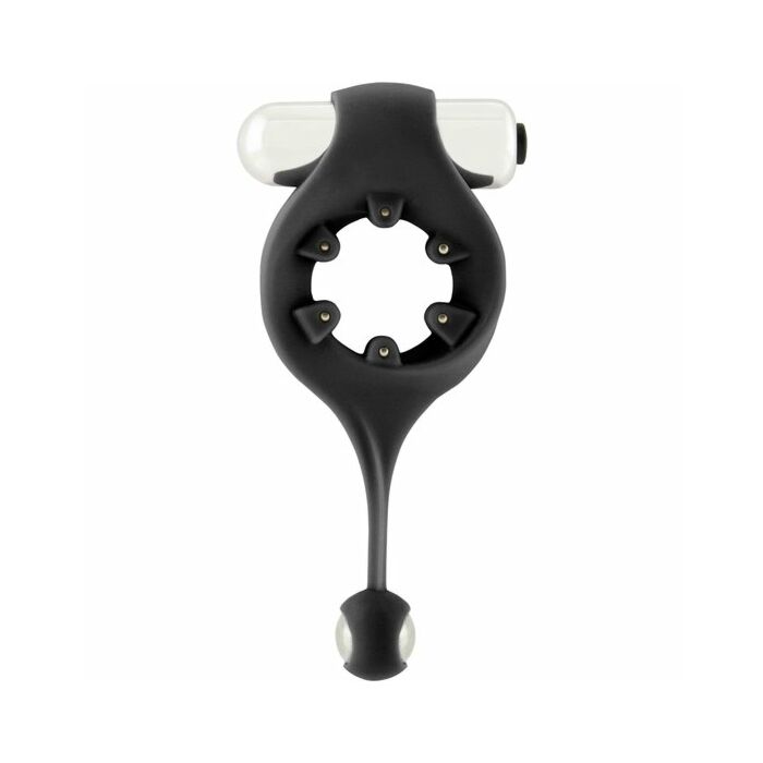 Infinity - anillo vibrador con colgante negro