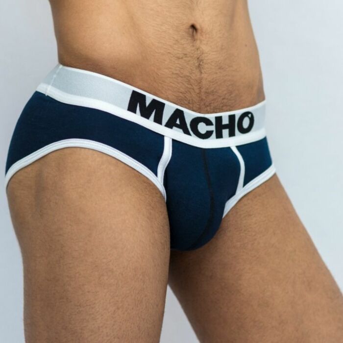 Macho - ms129 calzoncillo corto azul oscuro talla s