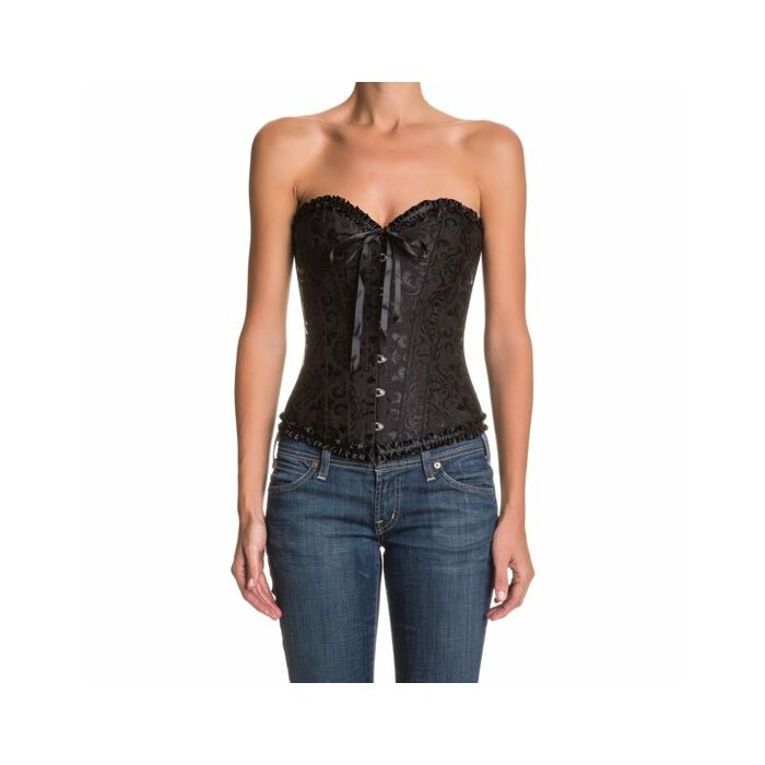 Corsé Floral Noir