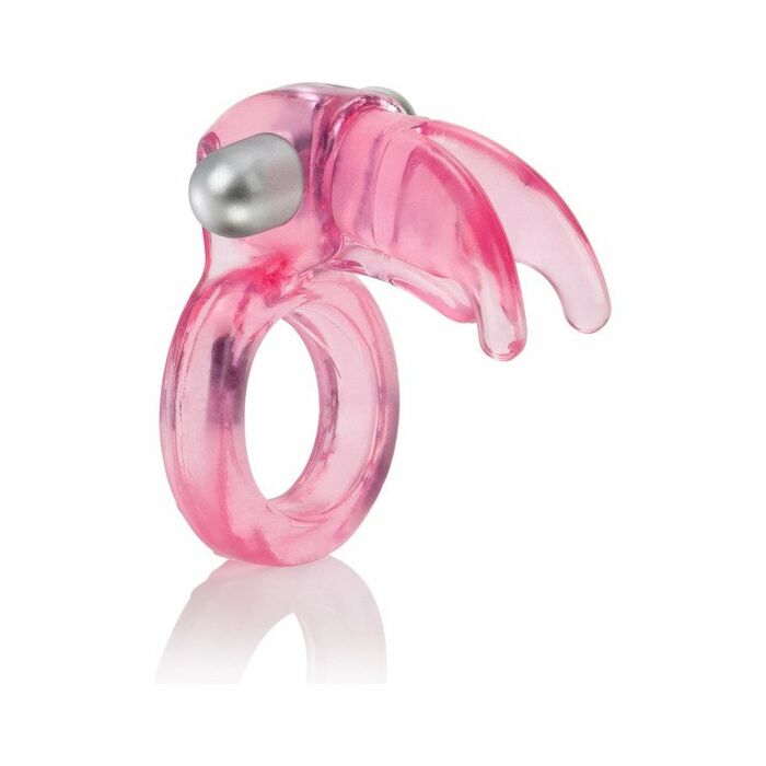 Triple clit flicker anillo vibrador rosa