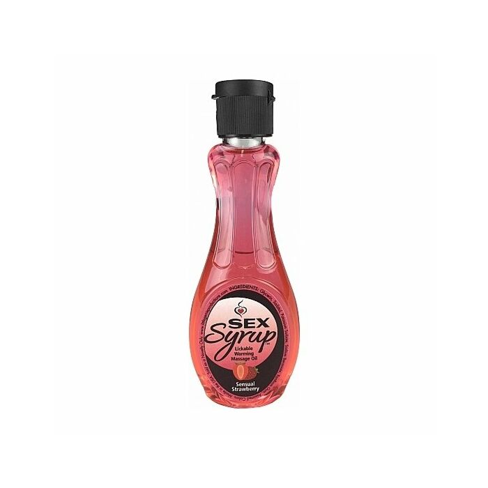 Sex  syrup - aceite de masaje fresa - 118ml