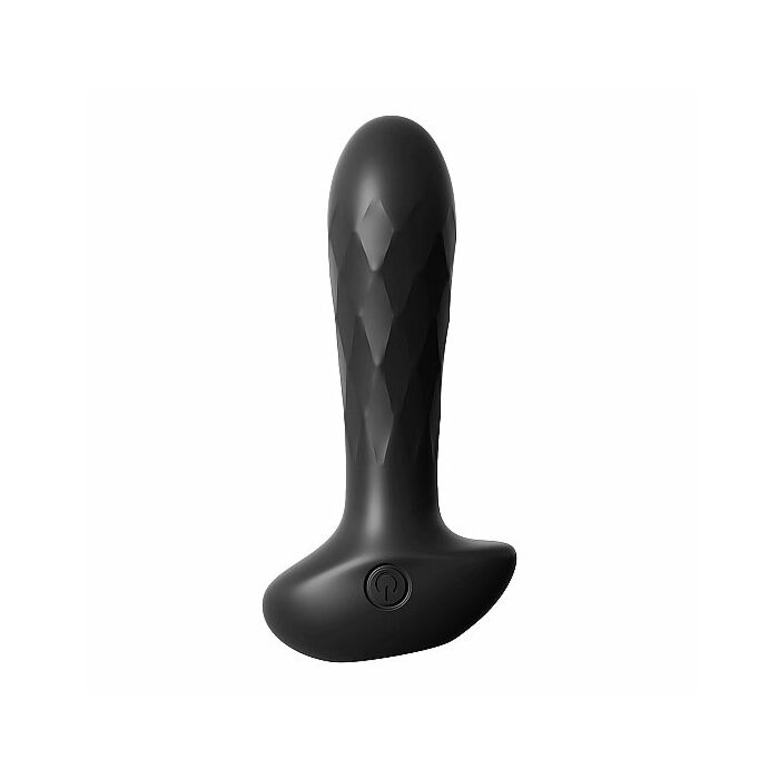 Anal teaser vibrador de silicona - negro