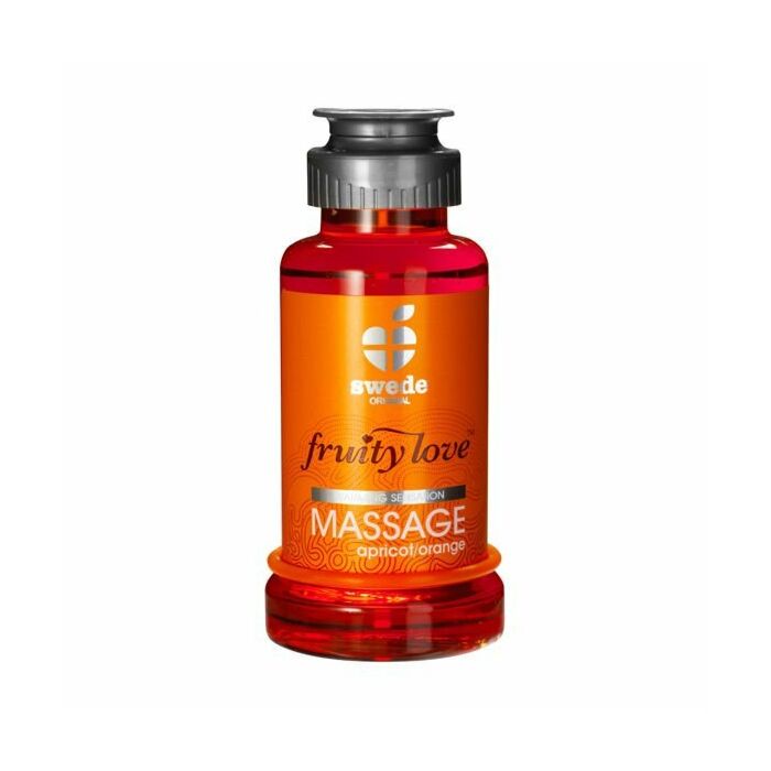 Fruity love aceite masaje efector calor 100 ml naranja/ albaricoque
