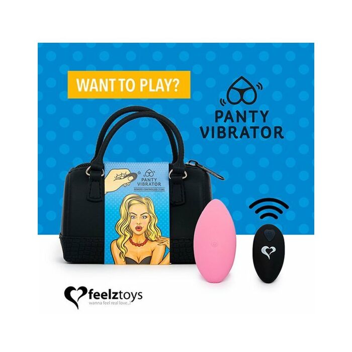 Feelztoys - braguita vibradora con mando - rosa