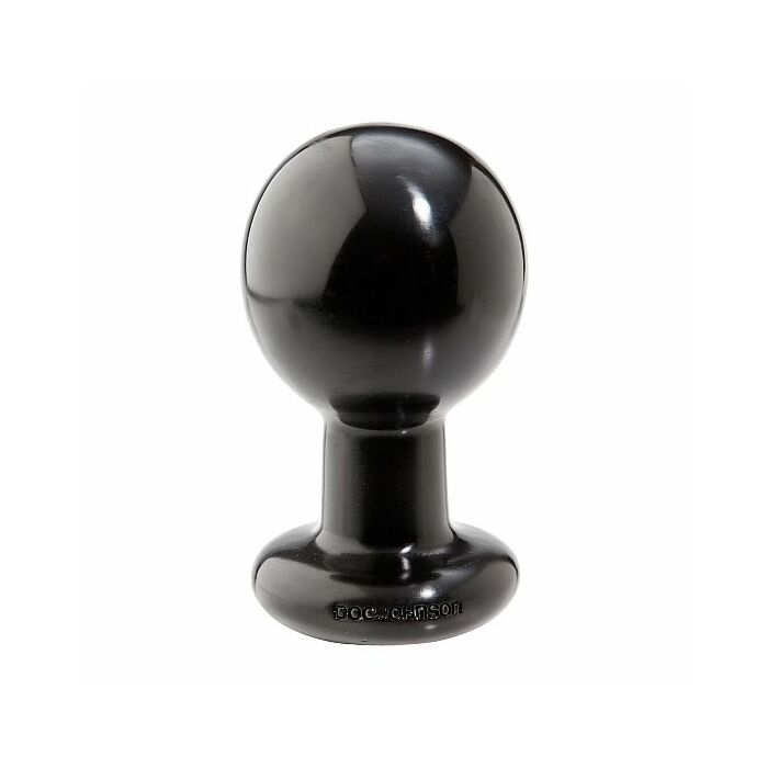 Round butt plug - large - negro