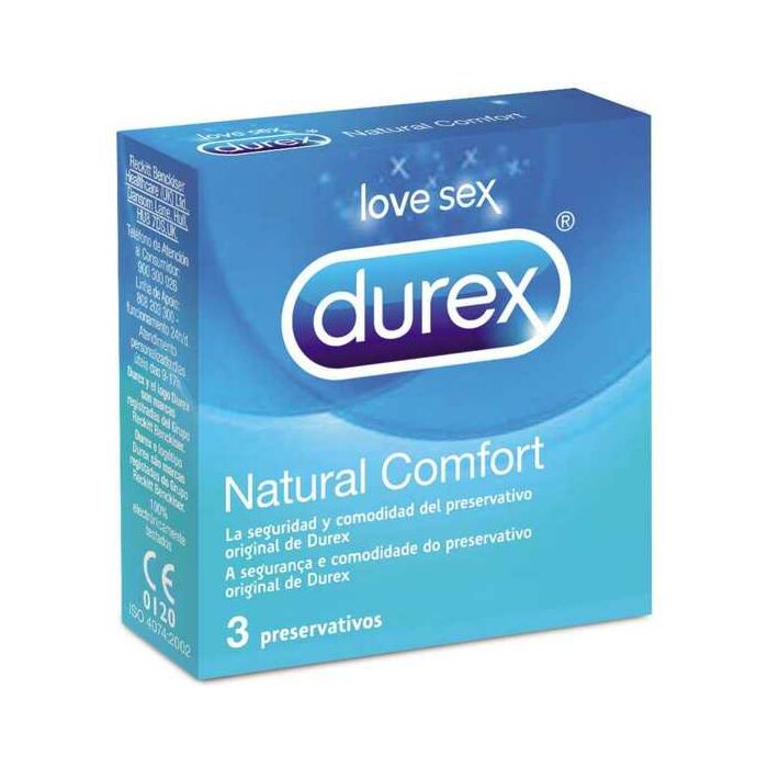 Durex natural comfort 3 unidades